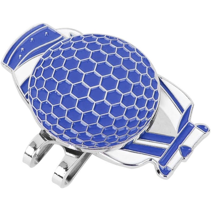 Draagbaar Lichtgewicht Golfbal Markeringstool Metalen Hoedclip Marker Oefen Accessoireblauw