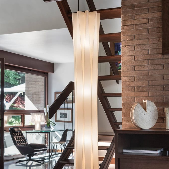 Slamp Bach vloerlamp, hoogte 184 cm, goud