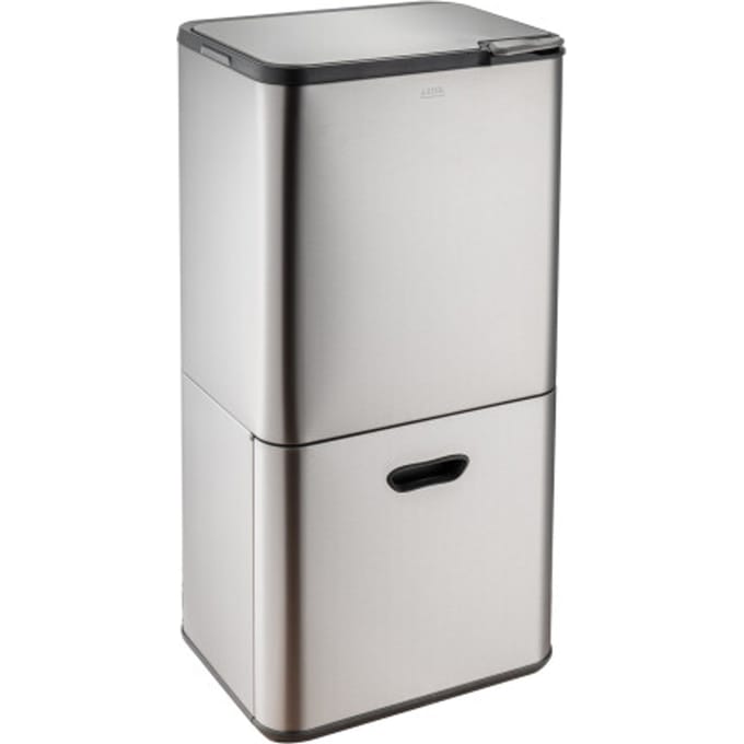 Luzzo ® kansas push prullenbak 63 liter afvalscheiding 4 vakken afval scheiden