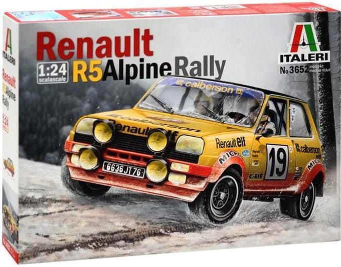Italeri Modelbouwpakket Auto - 3652 Renault R5 Alpine Rally Plastic - 1:24 - Modelbouw
