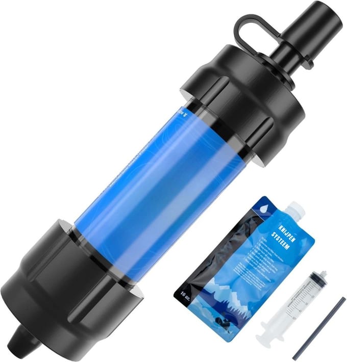 Nexvo® Waterfilter noodpakket - Waterfilter - Blauw- ‎11cm x 8cm x 21cm