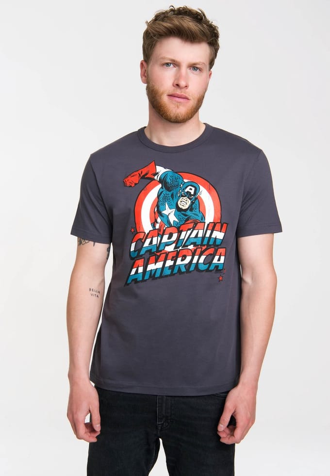 Logoshirt T-Shirt Captain America Logo