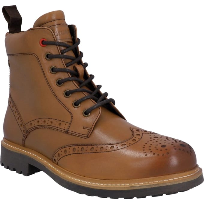 Hunter Cawdor Leer Heren Tan Brogues Schoenen