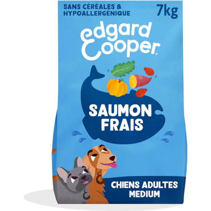 Edgard & Cooper Medium Adult Hond Zalm graanvrij - 7 kg