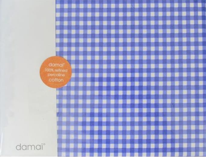 Damai Vichy Hoeslaken - Ledikant - 60x120 cm - Purple