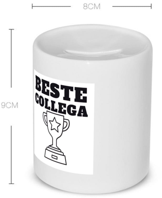 Akyol - beste collega Spaarpot - Beste collega - teamgenoot - cadeau - 350 ML inhoud