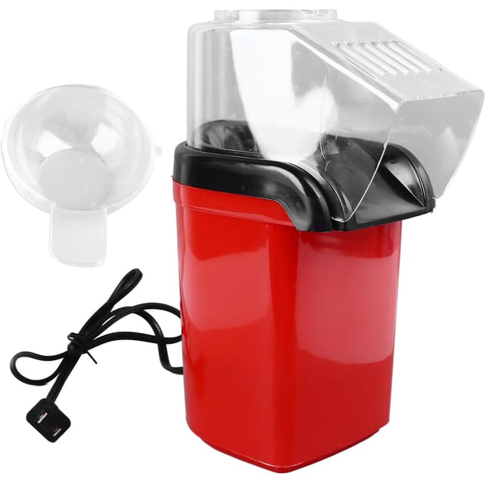 Elektrische popcornmachine, afneembare, efficiënte kleine hetelucht-popcornmachine voor thuisfeesten L gray