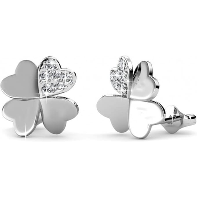 Lucky Clover oorbellen - Oostenrijks kristal