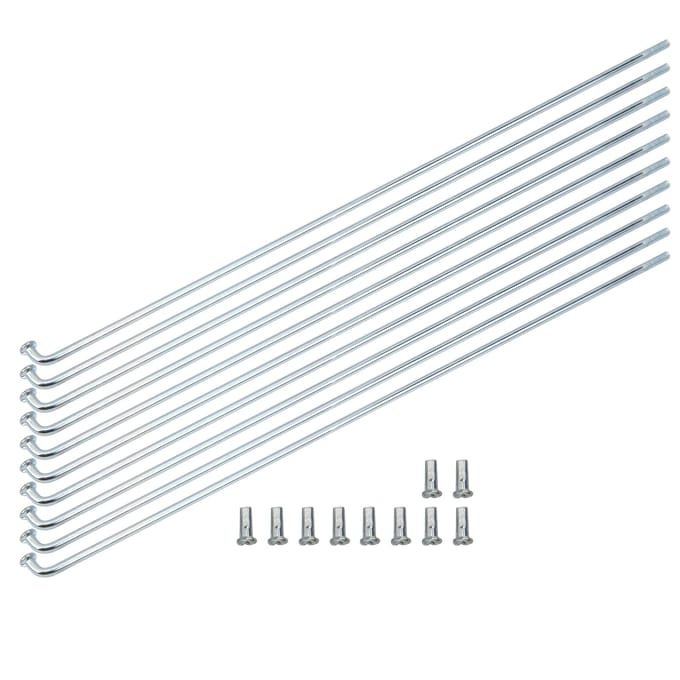 10 stuks 13G 2.2mm Fietsspaken IJzer Mangaan Spaken Fiets Driewieler Accessoires white