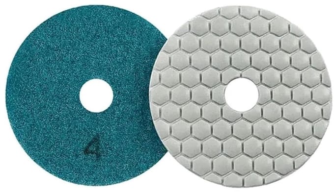 Diamant Polijstpad - Schuurschijf Hars - Steen Polijsten - Droog Gebruik Flexibel - 3 Inch - Willekeurig