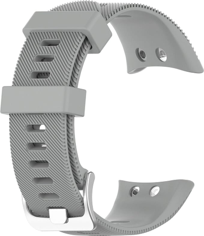 Siliconen bandje - geschikt voor Garmin Forerunner 45 / Forerunner 45S - grijs