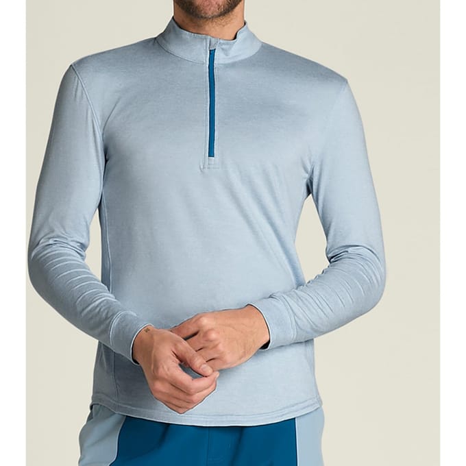 Wilson Everyday Performance Half-Zip Longsleeve Heren-blaugrau