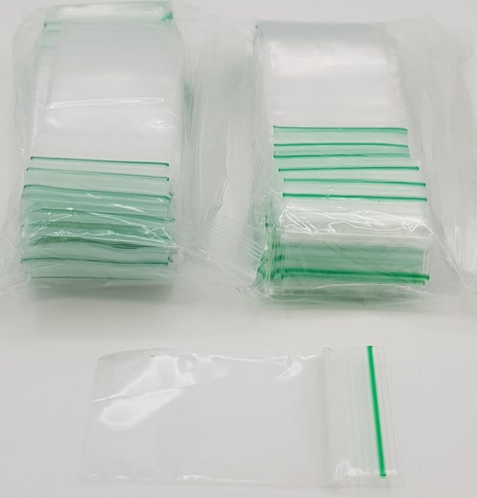 Zip lock zakjes klein 200 stuks 4 cmx6 cm