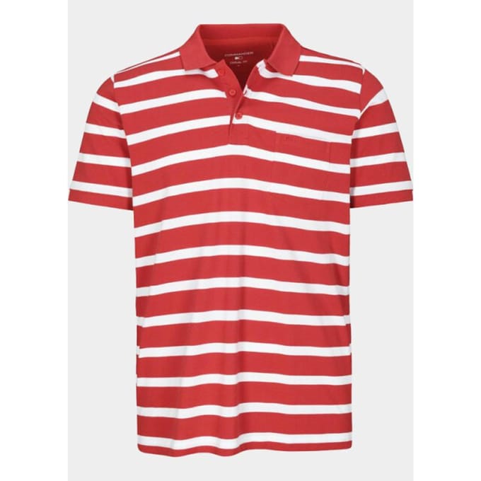Commander flag Polo heren Rood 214008359/401