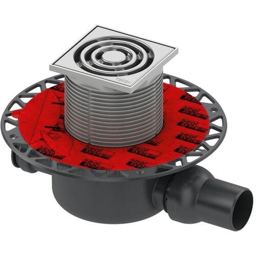 TECEdrainpoint S 120 afvoerset, standaard, met Seal System universele flens, 3601200