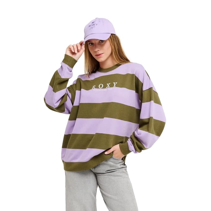 Dames sweatshirt Roxy Strictly Stripes