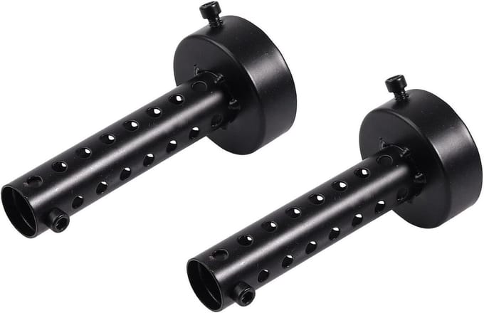 2 stuks universele motorfiets uitlaat demper 60 mm DB Killer demper afneembaar zwart - Geluiddemper achterdemper