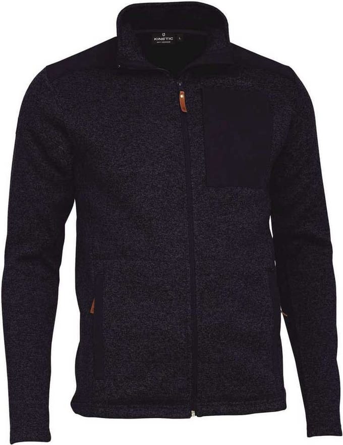 Kinetic Upland Knit Fleece Met Volledige Rits Blauw S Man