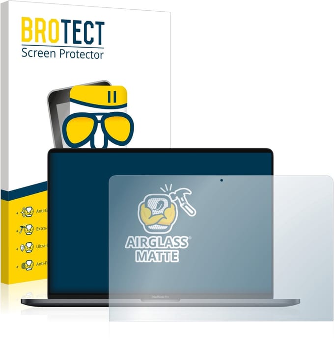 BROTECT - Screenprotector voor Apple MacBook Pro 13" 2019 - Folie Beschermfolie Beschermglas matte