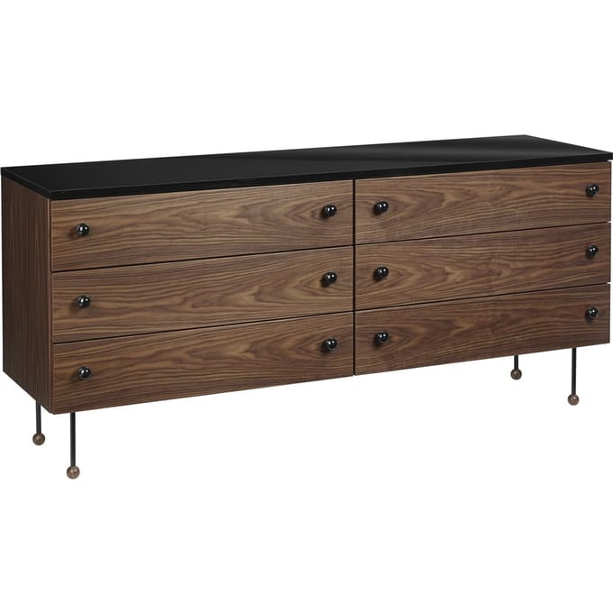 Gubi - 62 Serie Sideboard - Amerikaans notenhout - bruin