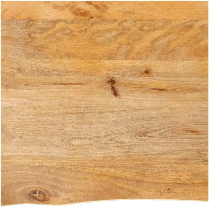 Massief Houten Tafelblad met Natuurlijke Rand 60x60 cm