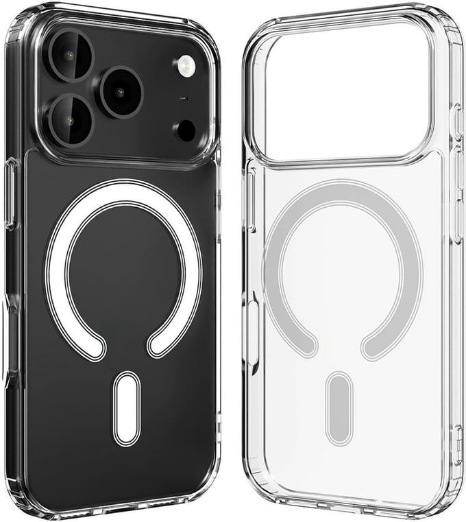 Mercury Case Jelhard Magsafe Voor Iphone 17 Pro Transparante Hoes
