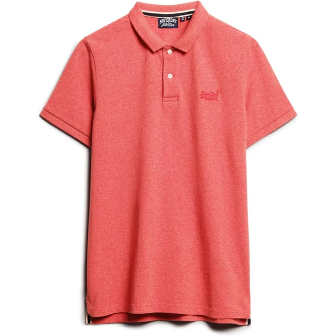 Superdry Classic Pique Korte Mouw Poloshirt Oranje M Man