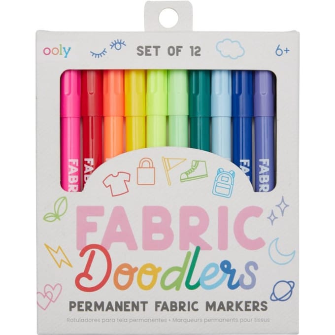 Ooly - Fabric Doodlers - 12 Stiften om je kleding op te leuken!