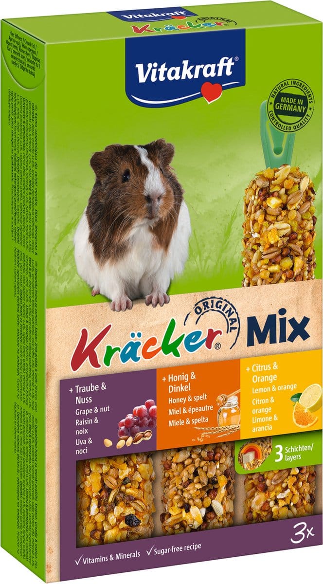 Vitakraft Cavia Kracker 3in1 Honing&Popcorn&Active