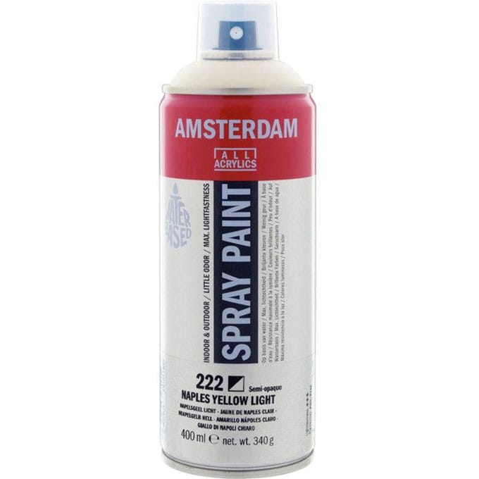 Bombe de peinture Amsterdam 400ml jaune de Naples clair geel
