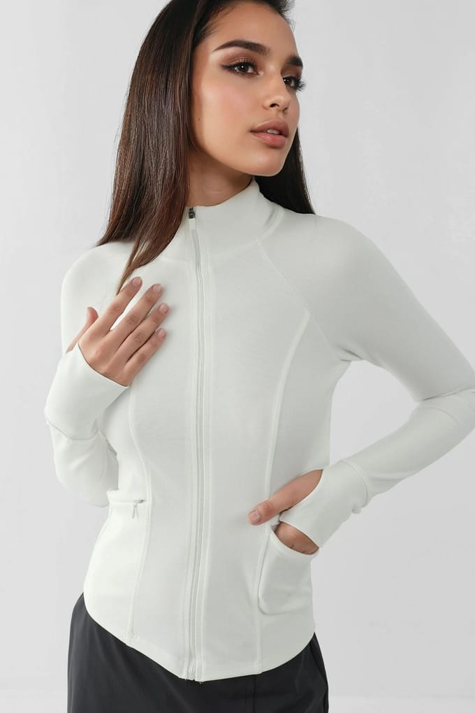 Aansluitende Gebreide Col Active Top
