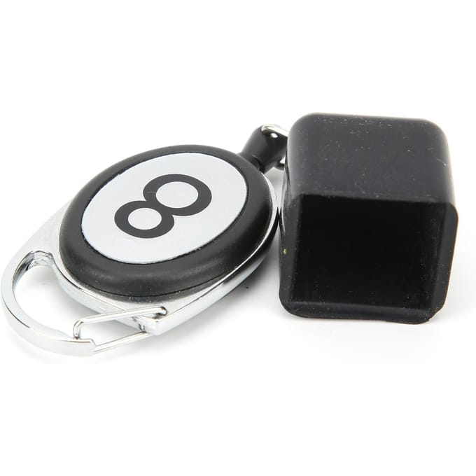 Porte-craie rétractable portable pour queue de billard, snooker, pool, clip de ceinture rétractable pour dessin gray