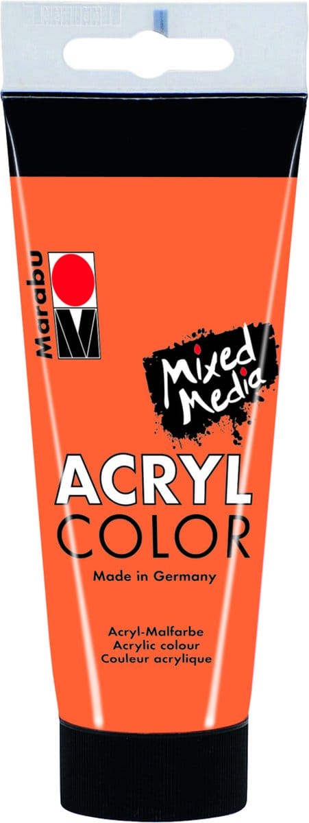 Marabu Acryl Color 013 100 ml acrielverf Oranje Koker