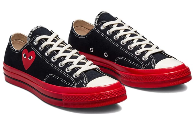 Chuck 70 Comme des Garçons Play x Chuck 70 Converse Low 'Zwart Rood' 41.5 black