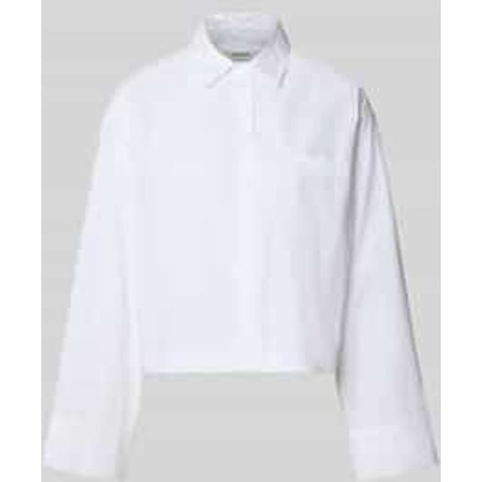 oversized overhemdblouse van puur biologisch katoen model 'Astha'