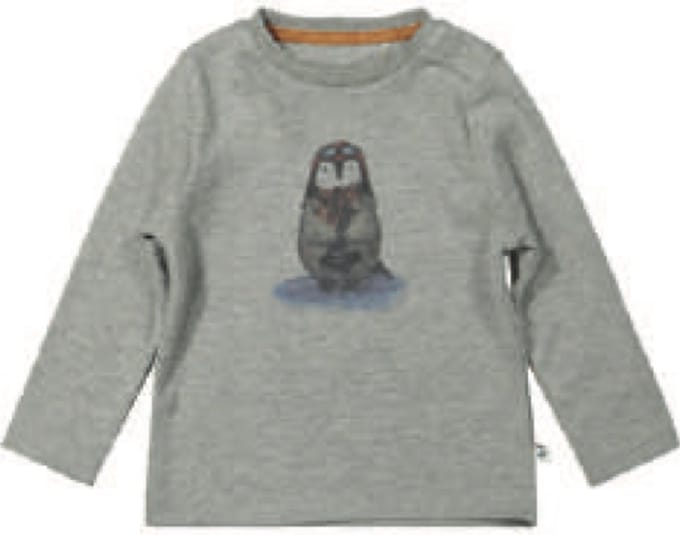 Ducky Beau longsleeve maat 68 grey melange