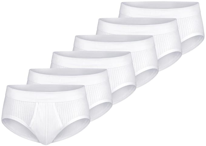 Schiesser Heren slip / onderbroek 6 pack Cotton Essentials Authentic