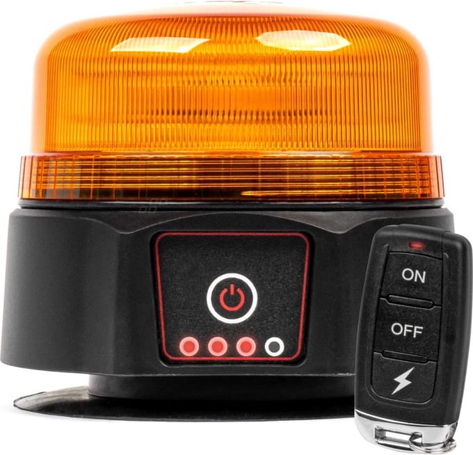 ABC-Led LED Flitslamp met afstandsbediening - professioneel - ECE R65 R10