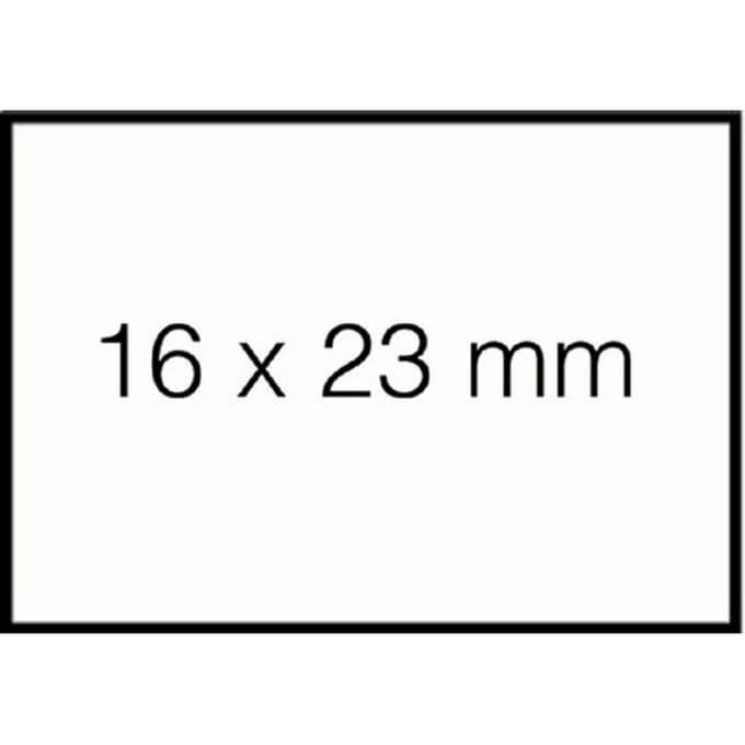 Prijsetiket 16x23mm sato duo 20 permanent wit 1500 Stuks