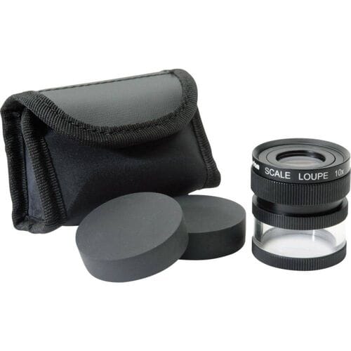 Ideal Tek M12102 Vergrootglas Met meetschaalverdeling Vergrotingsfactor: 10 x Lensgrootte: (Ø) 19 mm