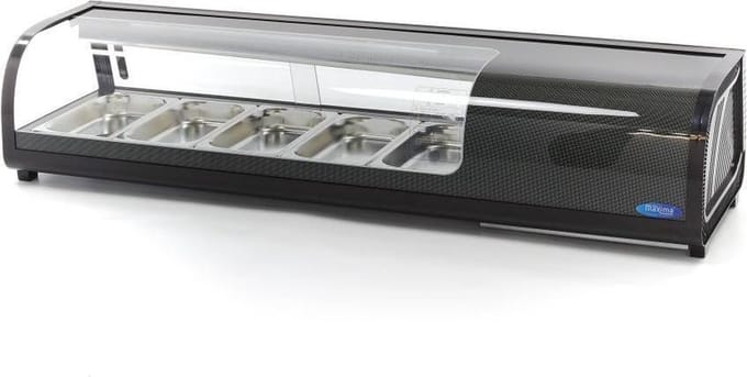 Sushi- en Tapasvitrine - 52 L - 5 x 1/3 GN - Tafelmodel