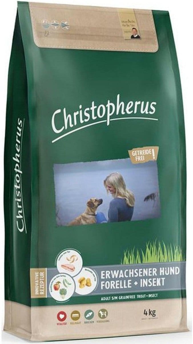 Christopherus graanvrije forel & insect - 4kg