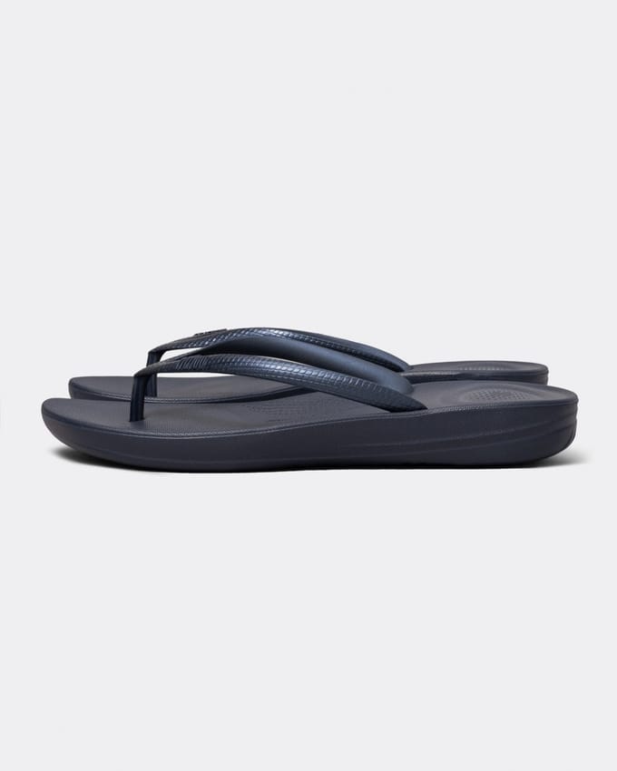 FitFlop Iqushion Ergonomic Flip-Flops TPU Dames Slippers - Midnight Navy