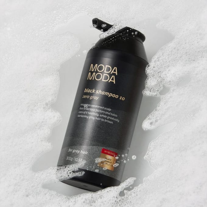 Modamoda Zero Grijs Zwart 10 Perzik Verzorging 3e Generatie Shampoo 300g 2 Stuks NONE black