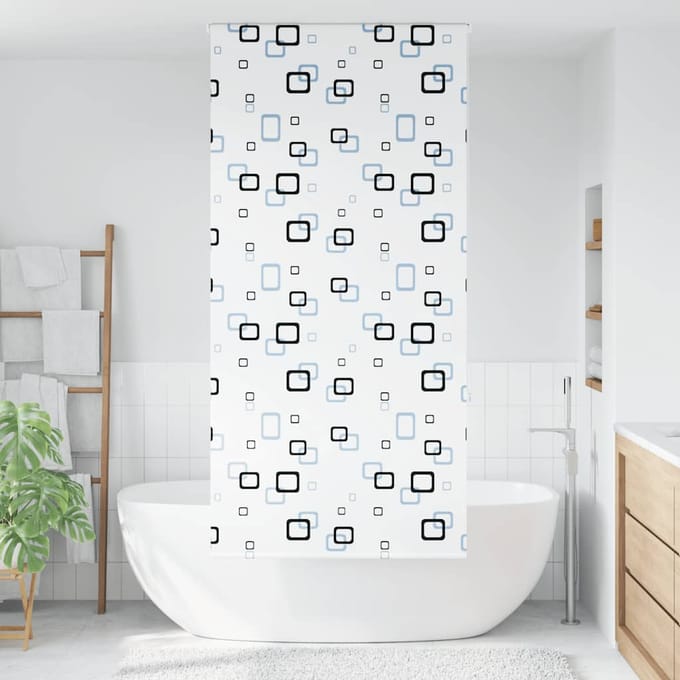 vidaXL - Doucherolgordijn - 90x240 - cm - stofbreedte - 86 - cm