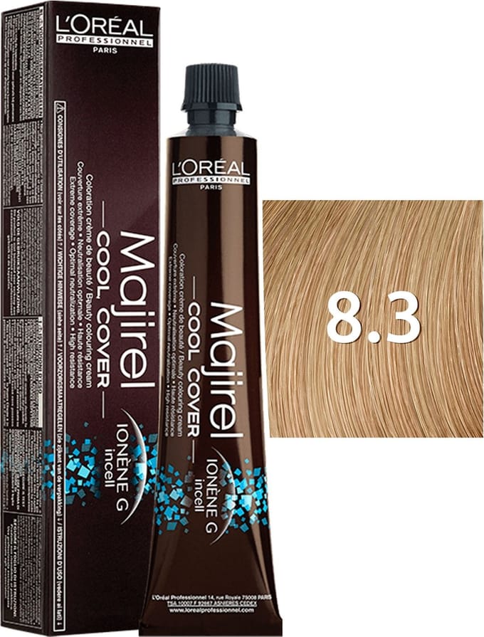 L'Oréal Professionnel - Haarverf - Majirel - Cool Cover - 50ML - 8.3