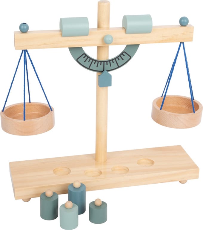 Small Foot - Houten Weegschaal met Gewichten, 5dlg.