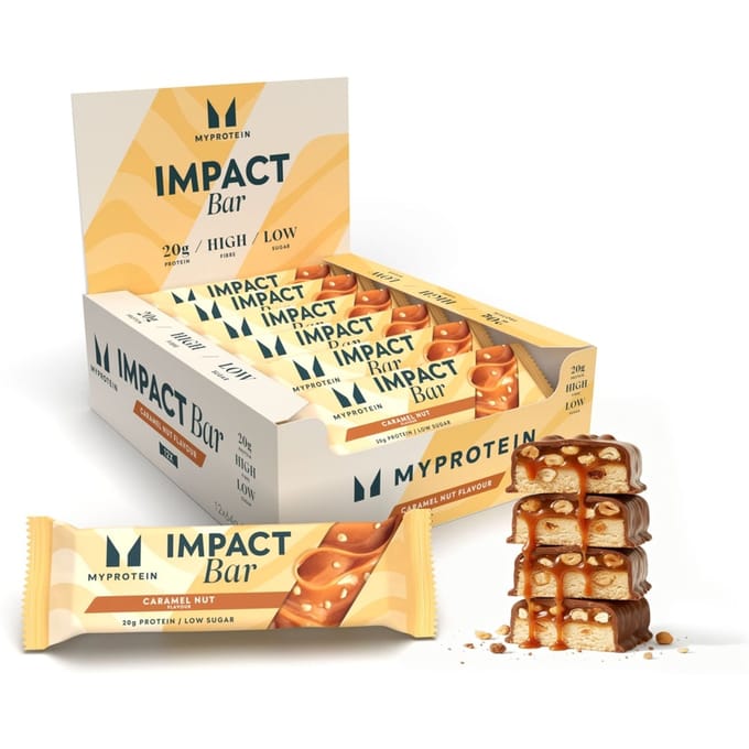 Myprotein Impact Protein Bar (12x64g) Caramel Nut - Repen - Eiwit Repen