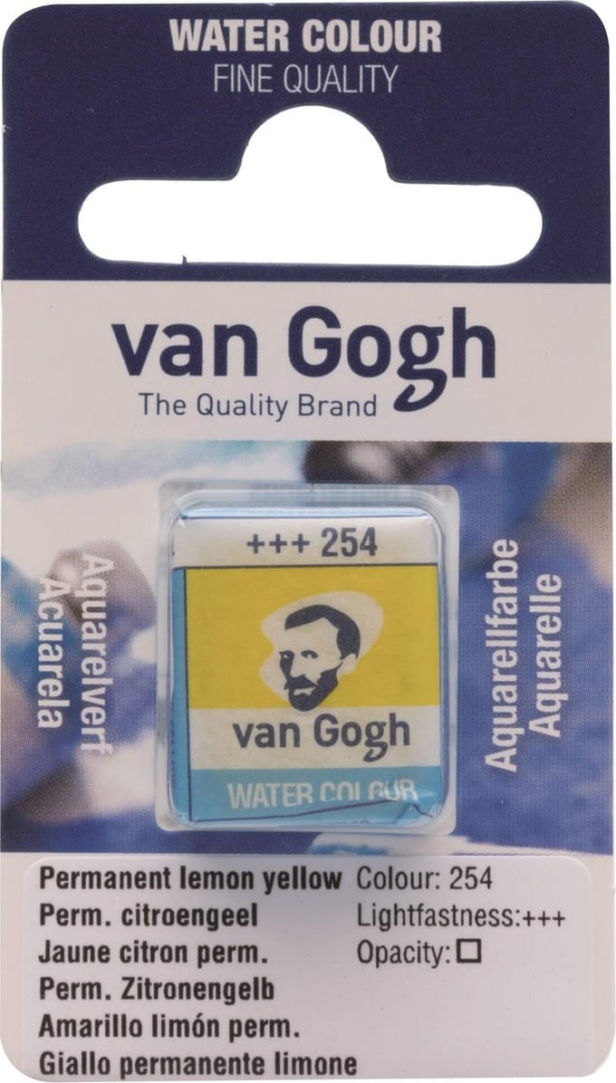 Aquarelverf - 254 Permanent Citroengeel - van Gogh - Napje