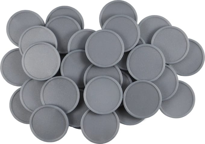 Blanco consumptiemunten / drankmunten Ø29mm - Zilver - 1.000 stuks